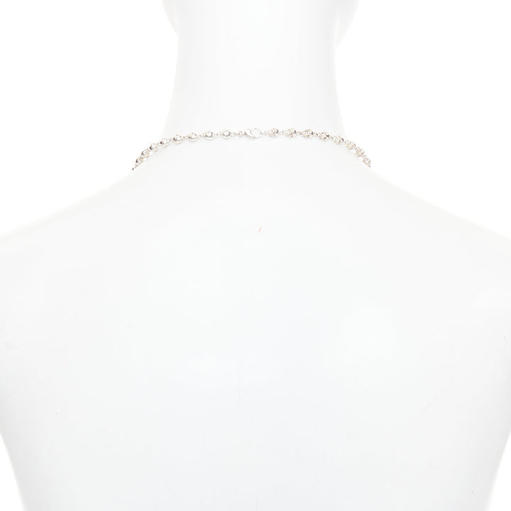 SHIPTON AND CO 925 Sterling Silver skull chain punk gothic necklace