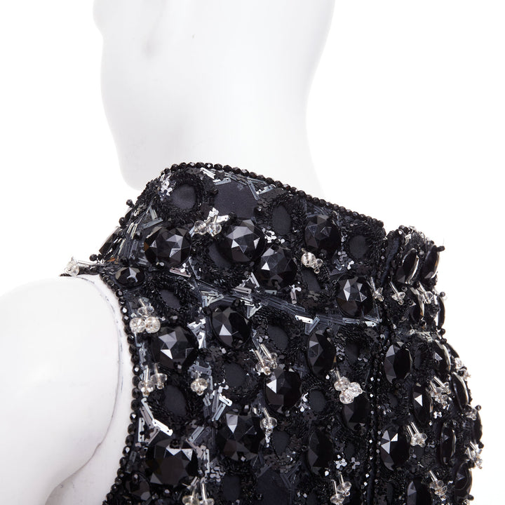 ALEXANDRE VAUTHIER COUTURE SS2025 Runway embellished bateau bubble dress FR36 S
