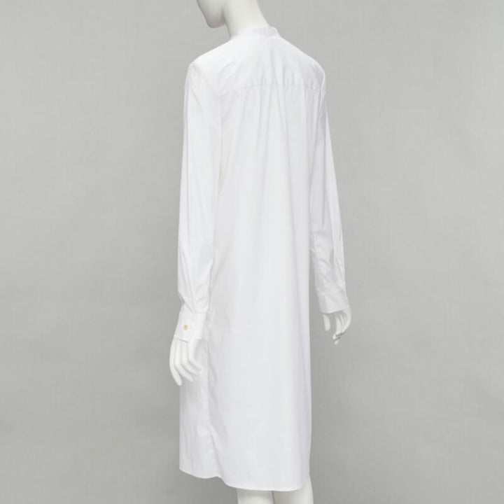 ROSETTA GETTY white cotton blend high low layered shirt US6 M