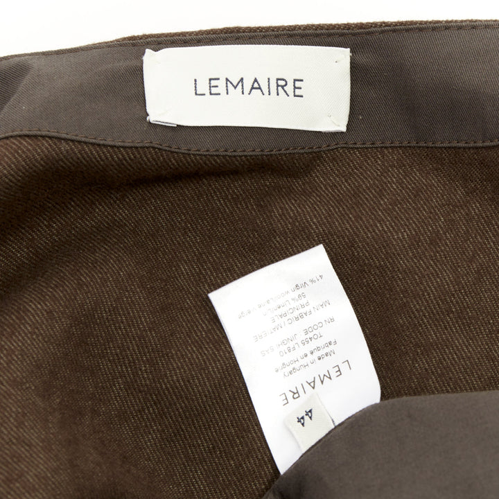 LEMAIRE draped wrapped cropped linen wool casual minimalist jacket FR44 XS