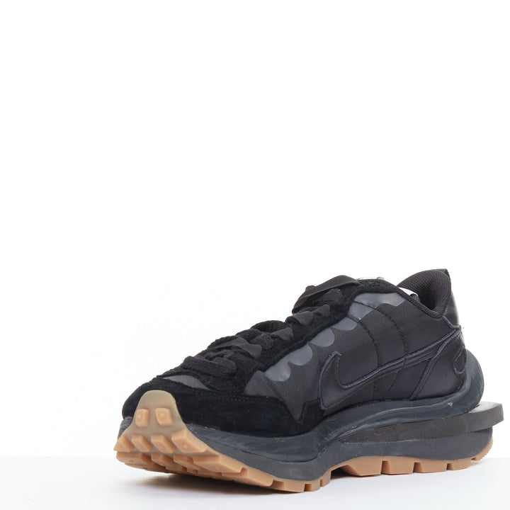 NIKE SACAI VaporWaffle black gum beige deconstructed sneakers US3.5 EU35.5