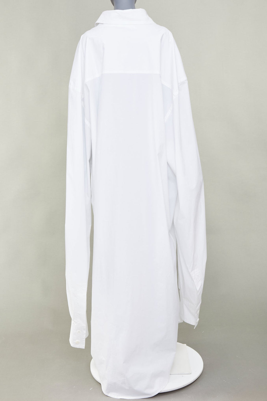 MOSCHINO Couture! white cotton poplin oversized maxi shirt dress IT50