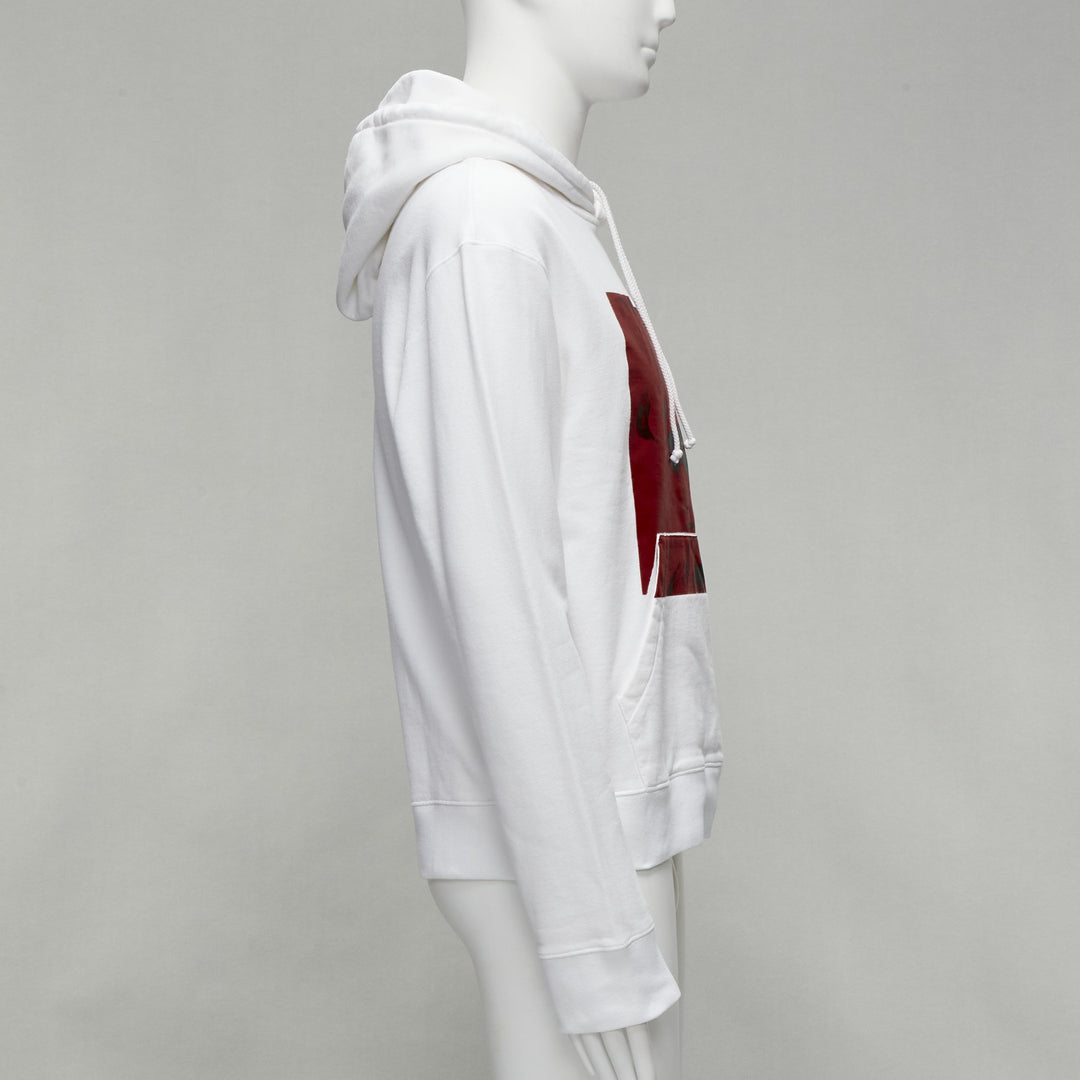 CALVIN KLEIN 205W39NYC 2018 ANDY WARHOL red Cowboy print hoodie M