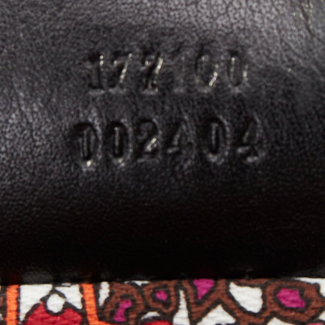 GUCCI 2004 Vintage Tom Ford black patent leather silver buckle grommet bag