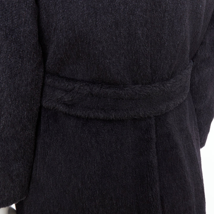 ARNYS PARIS 100% alpaca wool grey double breasted long pile coat