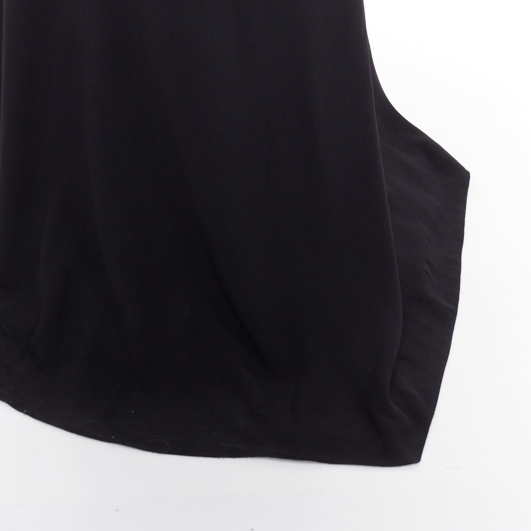 rare ALEXANDRE VAUTHIER COUTURE black scoop ruffle peplum evening gown dress