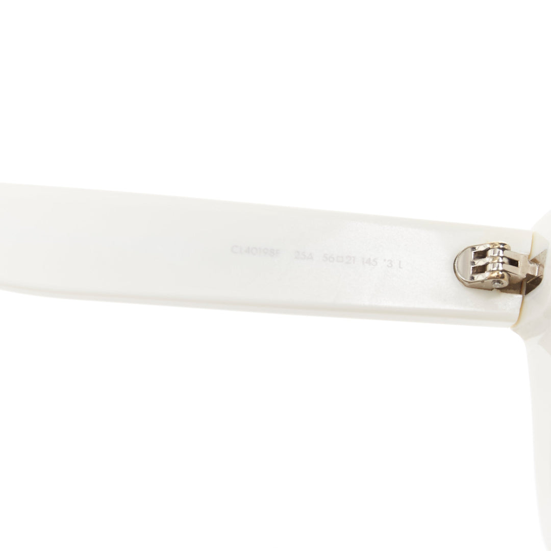 CELINE CL40198F Monochroms white black oversized square frame acetate sunglasses