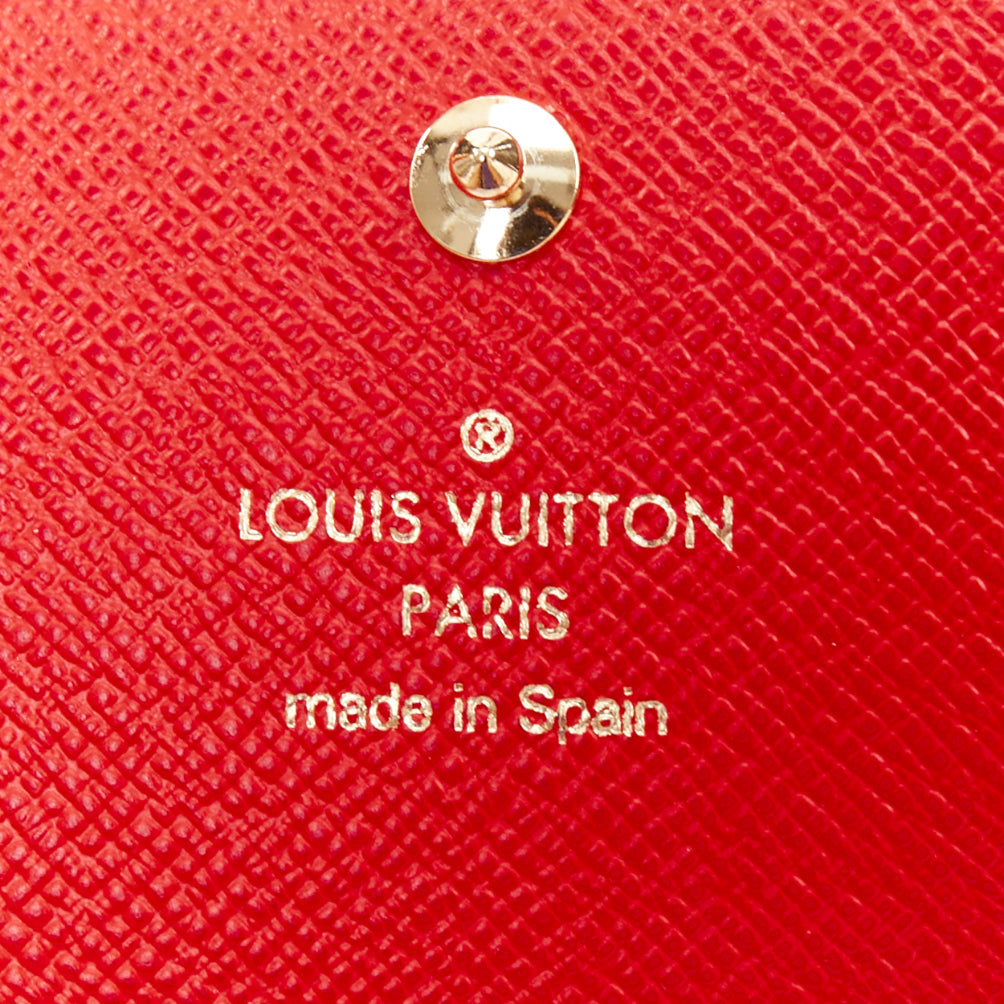 LOUIS VUITTON Victorine Christmas Animation 2017 Bear print long wallet