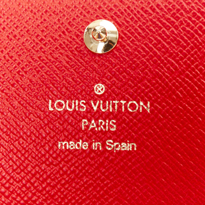 LOUIS VUITTON Victorine Christmas Animation 2017 Bear print long wallet
