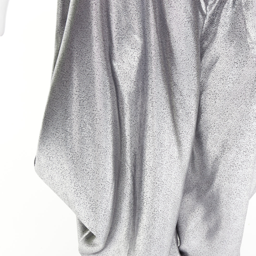 ALEXANDRE VAUTHIER COUTURE SS2021 Runway silver lame halter bloomer pants set