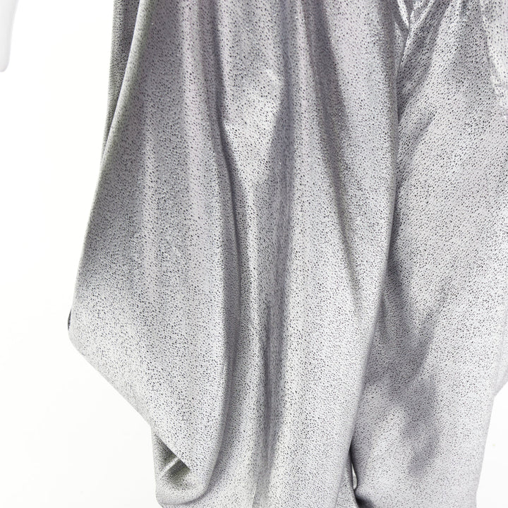 ALEXANDRE VAUTHIER COUTURE SS2021 Runway silver lame halter bloomer pants set
