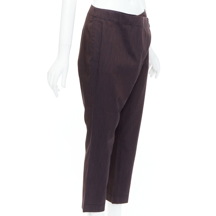 VIVIENNE WESTWOOD Anglomania brown asymmetric foldover harem pants IT40 S