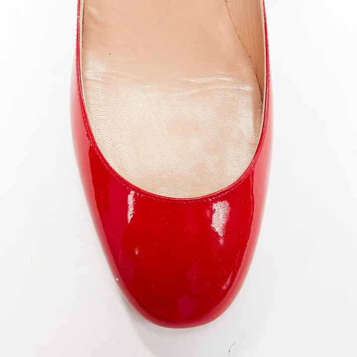 VALENTINO Tango 60 red patent leather Maryjane pumps EU38.5