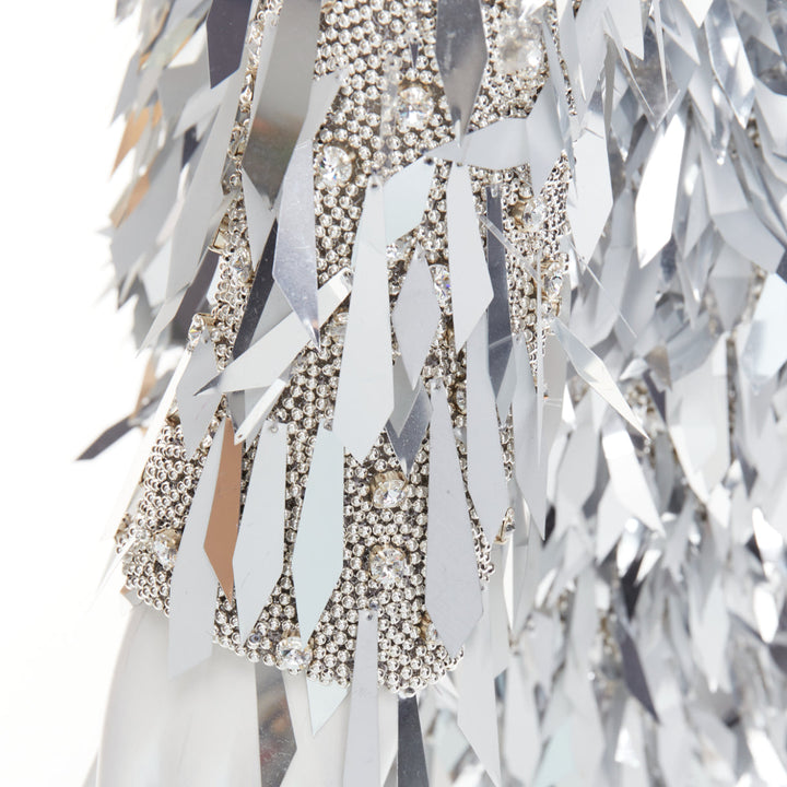 rare ALEXANDRE VAUTHIER COUTURE AW2023 Runway Lesage bead feather pailette dress