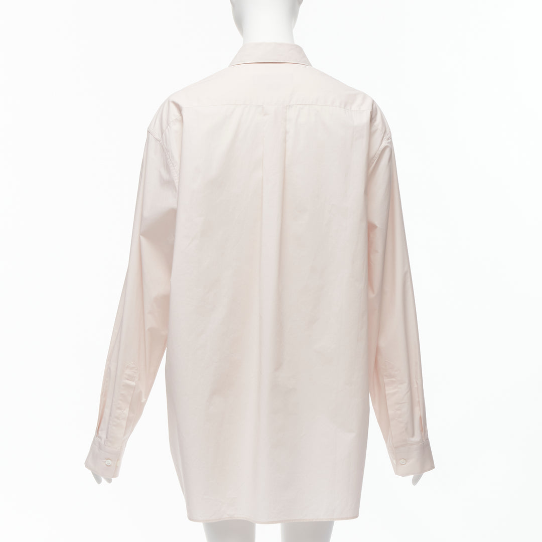 STELLA MCCARTNEY Yoshitomo Nara 2021 pink cotton print oversized shirt L