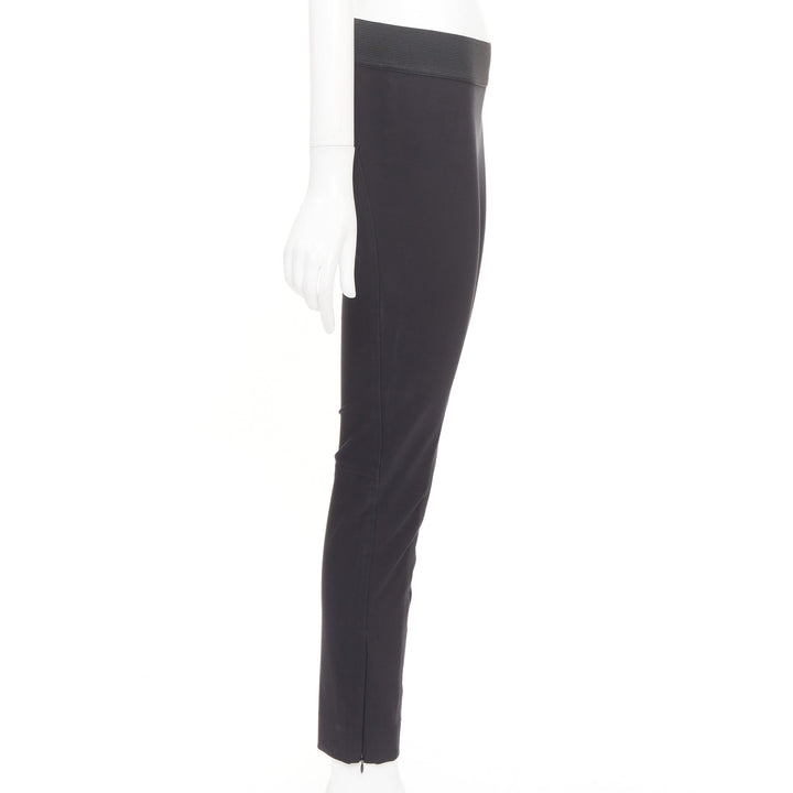 STELLA MCCARTNEY 2015 black cotton stretch zip equestrian riding pants  IT38 XS