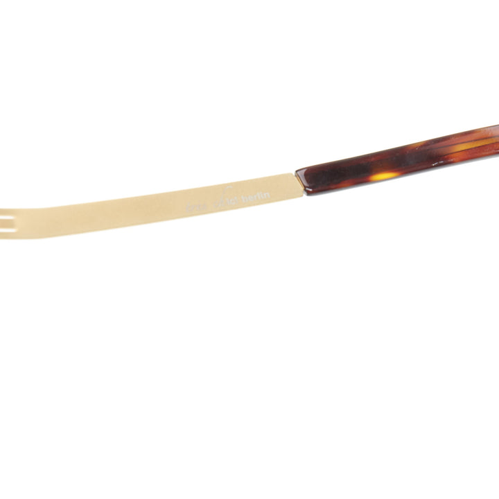 IC BERLIN Tres Chic Lundi matte gold brown gradient butterfly sunglasses