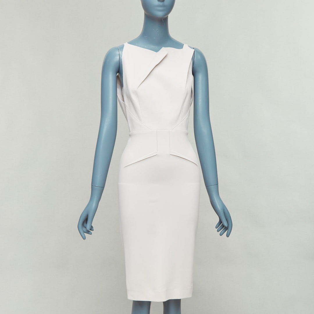 origami cocktail dress Y2K Metallic Origami Bubble Avant Garde Structured Sculptural 3D Strapless Cocktail Party Dress