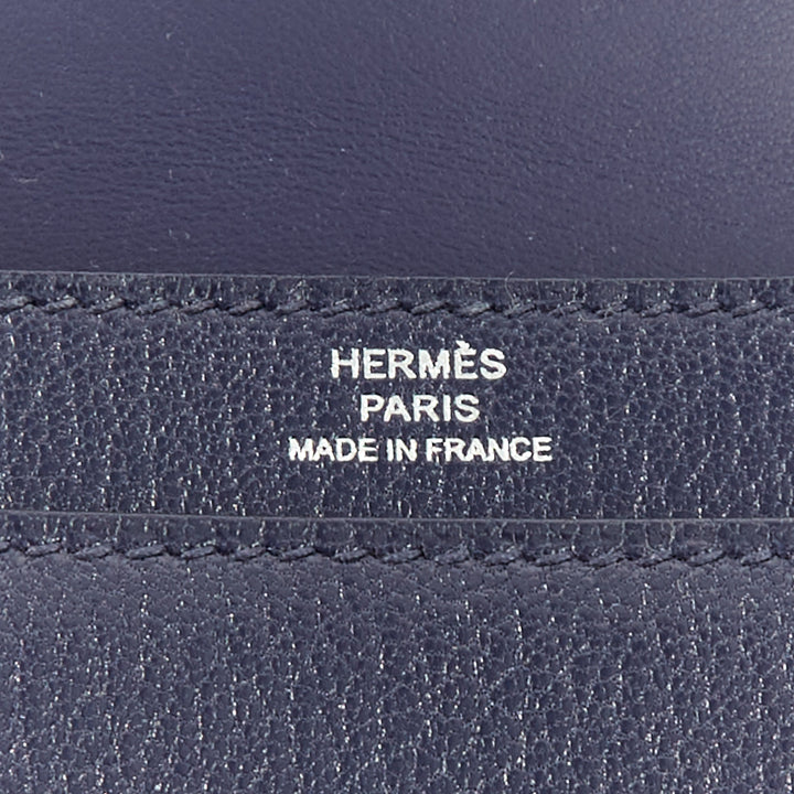 HERMES Runway Verrou Chaine Mini deep blue chevre leather shoulder handbag bag