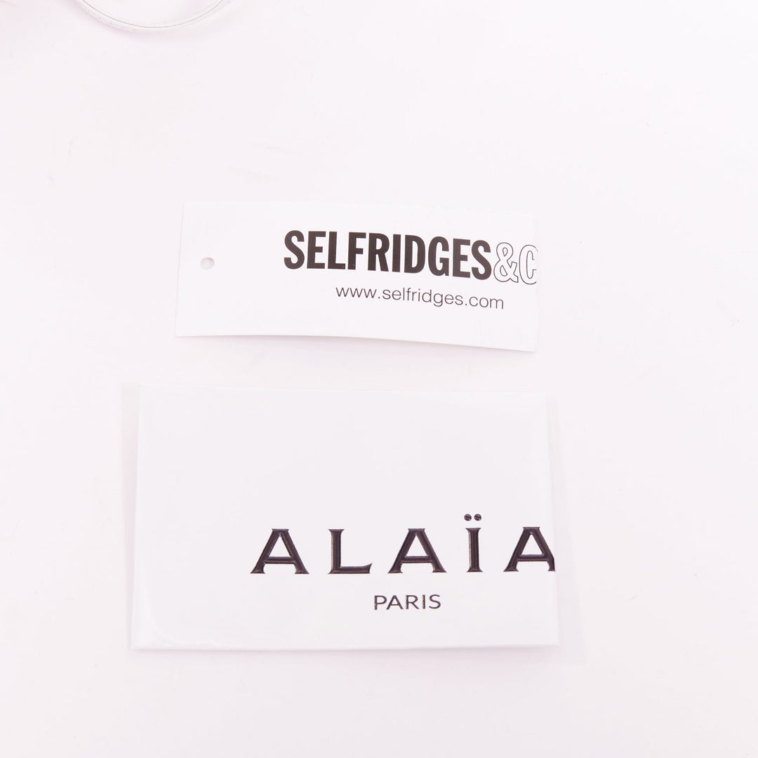 ALAIA 2022 Le Coeur white smooth calfskin sculptural leather heart crossbody bag