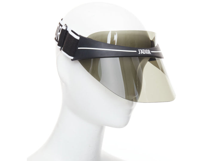 DIOR Diorclub1 black grey J'adior logo visor sunglasses hat