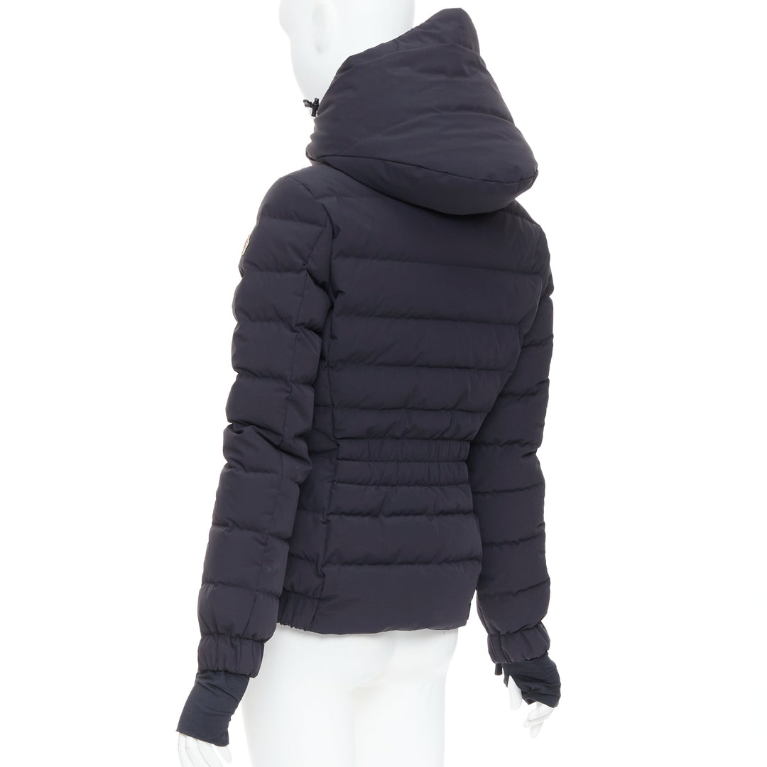 MONCLER Grenoble Chena Giubbotto black fitted puffer jacket Sz2 M