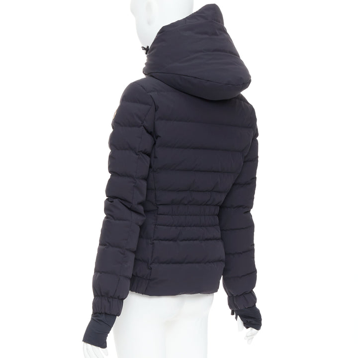 MONCLER Grenoble Chena Giubbotto black fitted puffer jacket Sz2 M