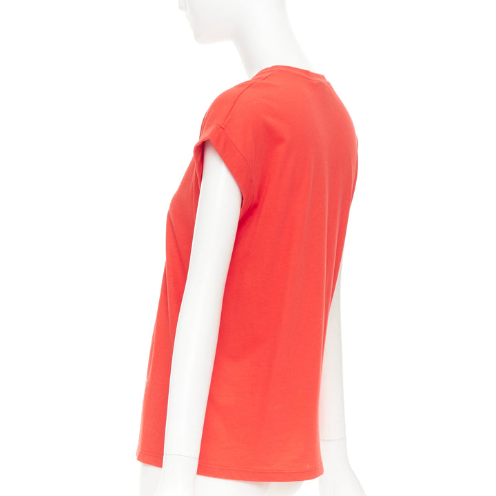 GUCCI L'Aveugle Par Amour red cat embroidered short sleeve t-shirt S