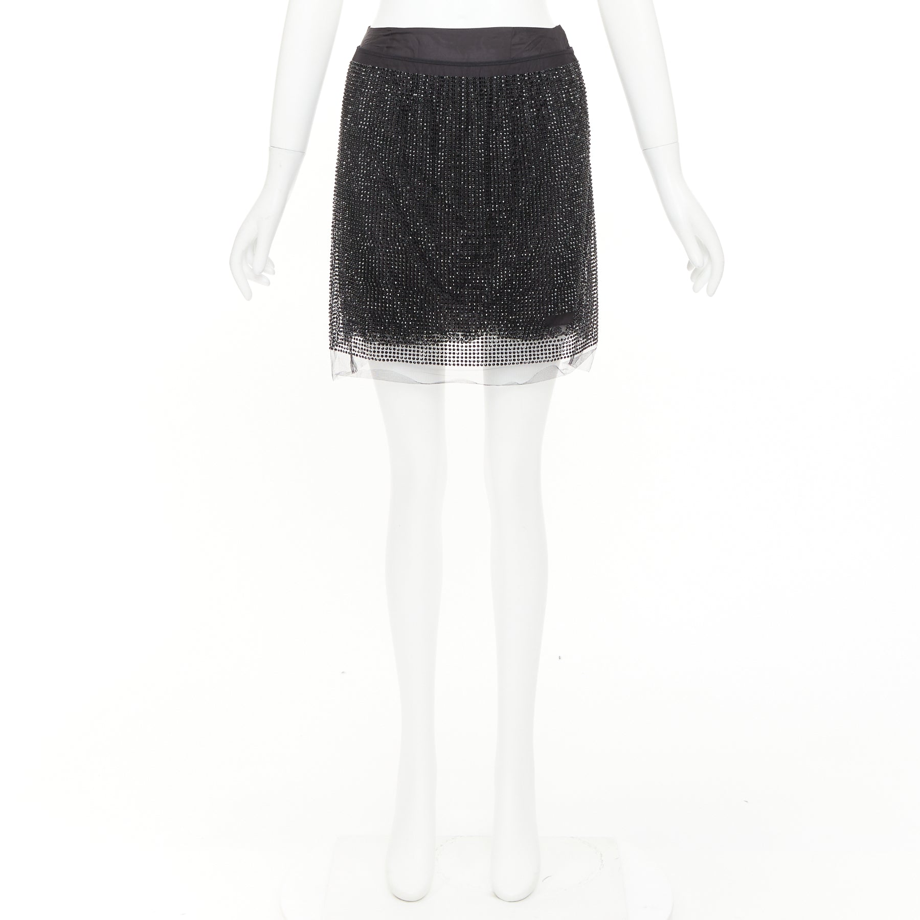 PRADA ビジュースカート　ブラック Prada by Miuccia Prada - Black Women Casual Skirt | JHROP Preloved