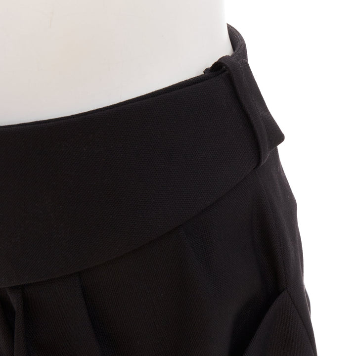 ALEXANDRE VAUTHIER COUTURE AW2019 Runway black darted pocket balloon shorts