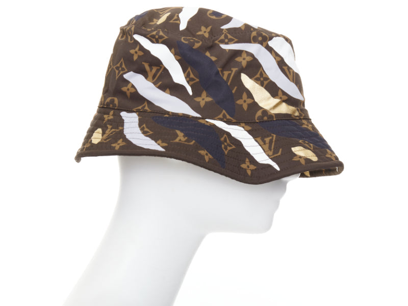 LOUIS VUITTON LEAGUE OF LEGENDS brown LV monogram bucket hat S