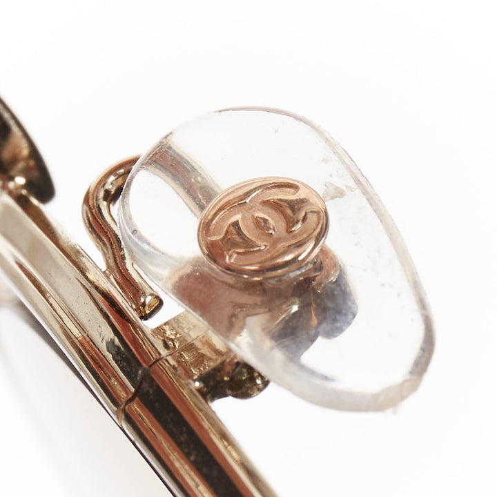 CHANEL 4226 gold-tone round mirrored lens resin temple sunglasses