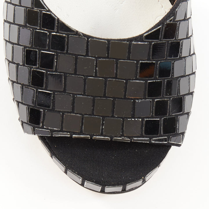 rare MAISON MARGIELA 2009 Runway Disco Ball mosaic tile sandals EU36