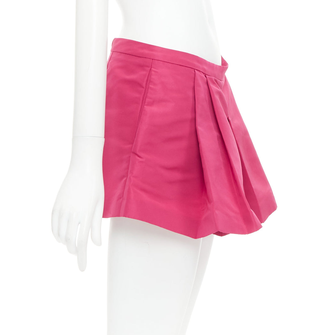 RED VALENTINO rose pink high waisted pleated mini skort skirt IT38 XS