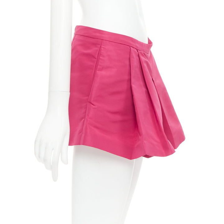 RED VALENTINO rose pink high waisted pleated mini skort skirt IT38 XS