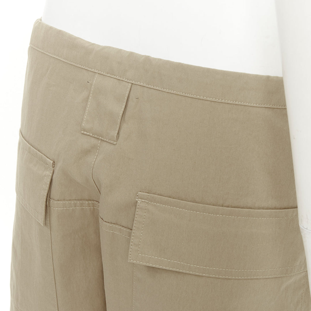 COLVILLE 2018 limited edition beige cotton drop crotch drawstring pants S