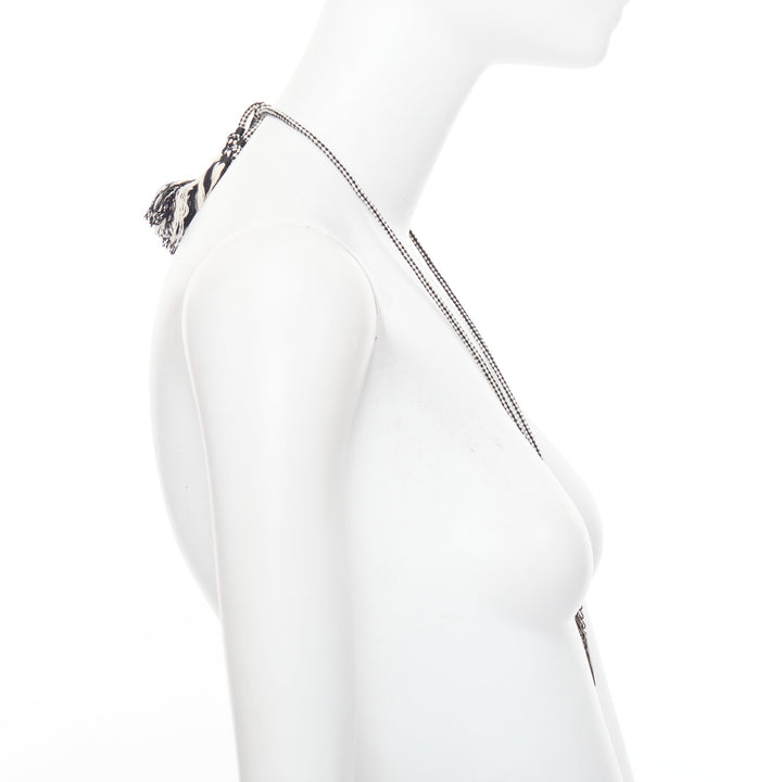 SAINT LAURENT Hedi Slimane 2015 Runway Psych Rock Bohemian Stone necklace