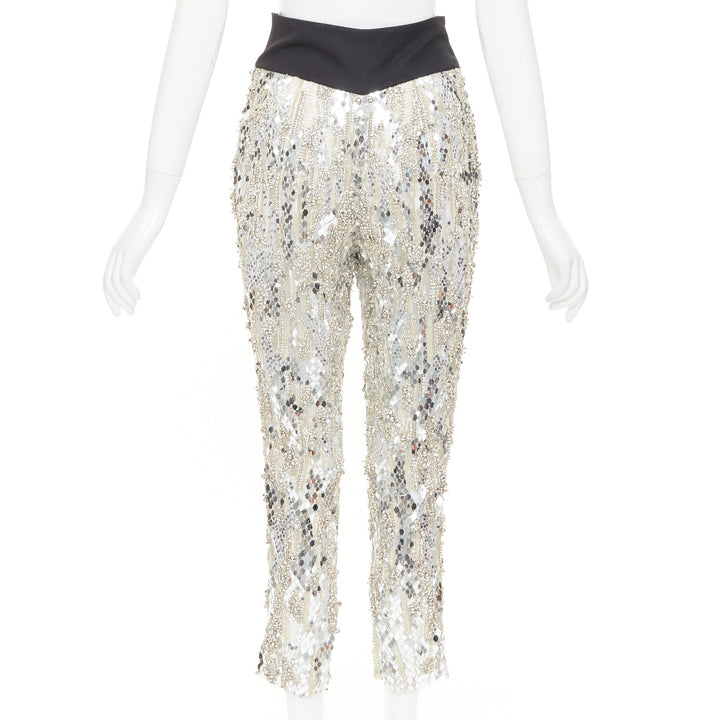 rare ALEXANDRE VAUTHIER COUTURE 2016 Runway Lesage bead crystal sequin pants
