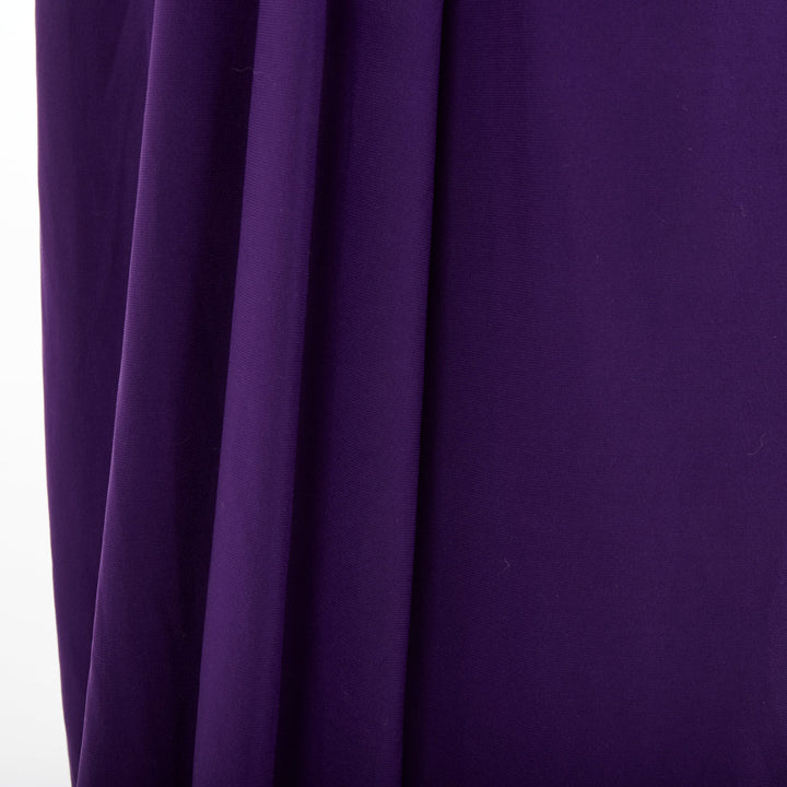 LAUREN RALPH LAUREN purple jersey silver buckle grecian evening gown US12 XXL