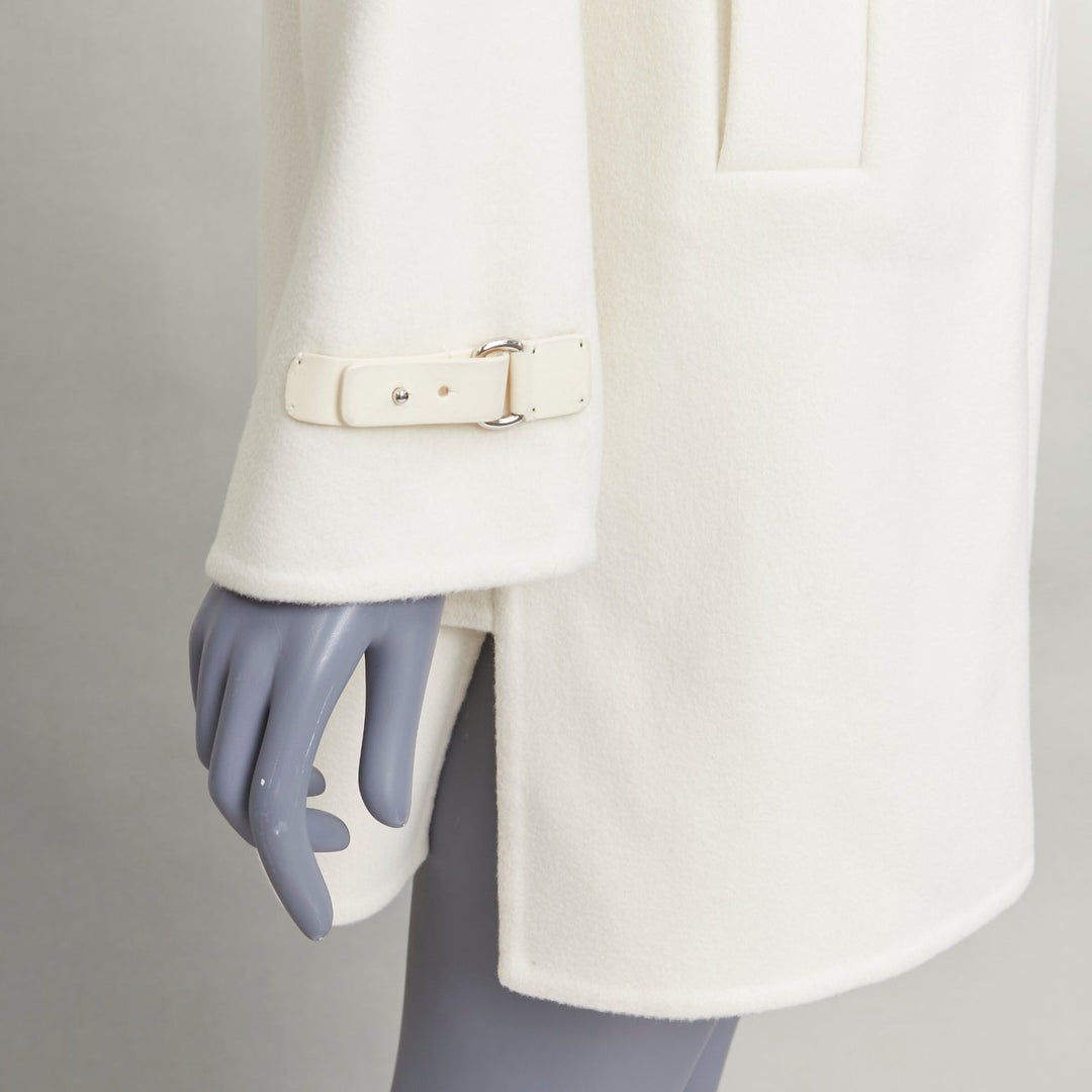 LORO PIANA Baby Cashmere Jubilee cream double face cashmere lambskin fur coat S