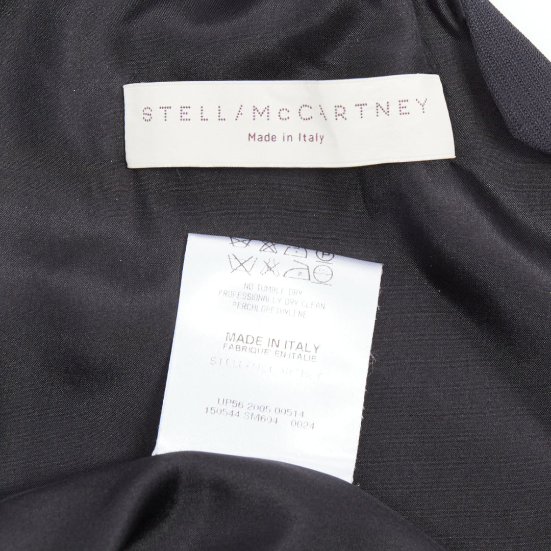 STELLA MCCARTNEY 2005 black backless cutout crew neck dress IT40 S