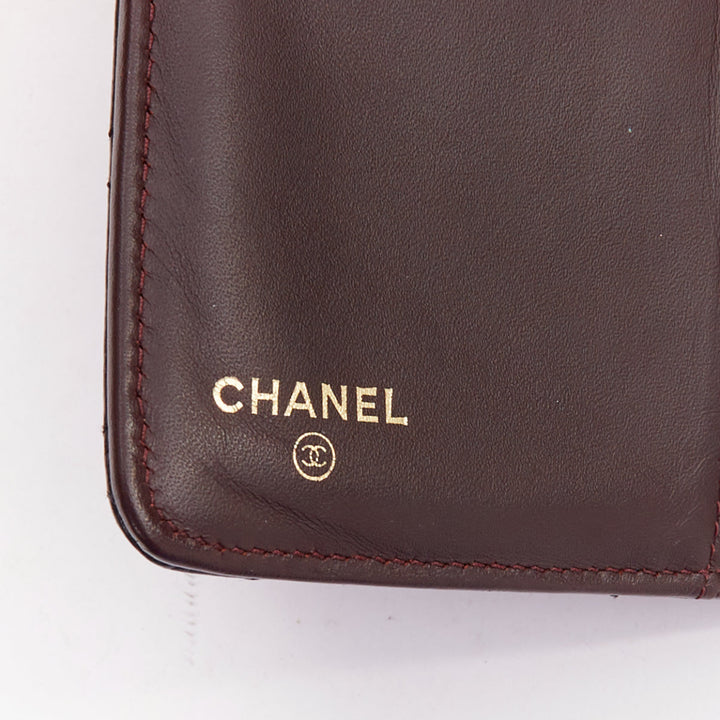 CHANEL Classic Compact Bifold Wallet black quilted caviar gold hardware wallet