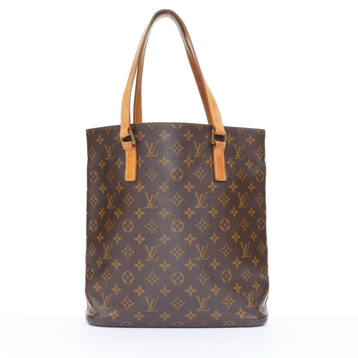 LOUIS VUITTON 2002 Vavin GM brown monogram canvas top handle shopping tote bag