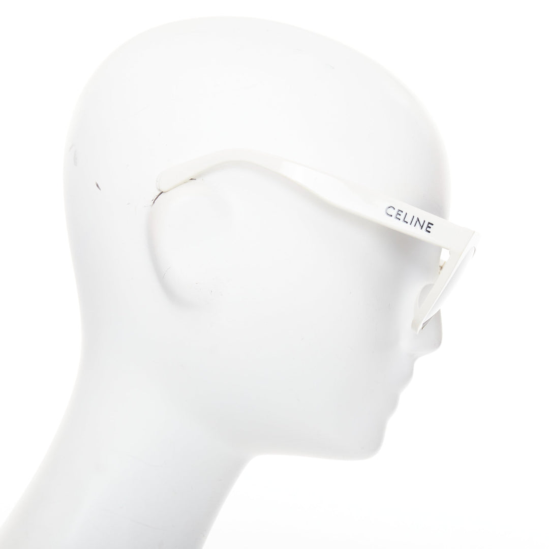 CELINE CL40198F Monochroms white black oversized square frame acetate sunglasses