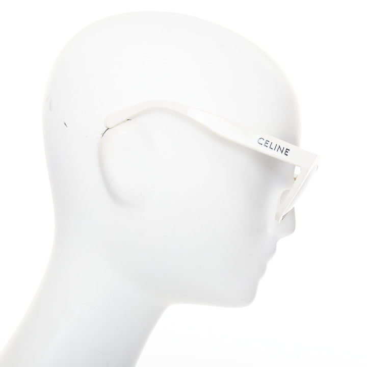 CELINE CL40198F Monochroms white black oversized square frame acetate sunglasses