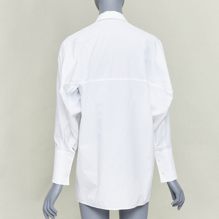 ACNE STUDIOS 2017 Bai Soft Pop white cotton 3D exaggerated sleeves shirt FR34 XS