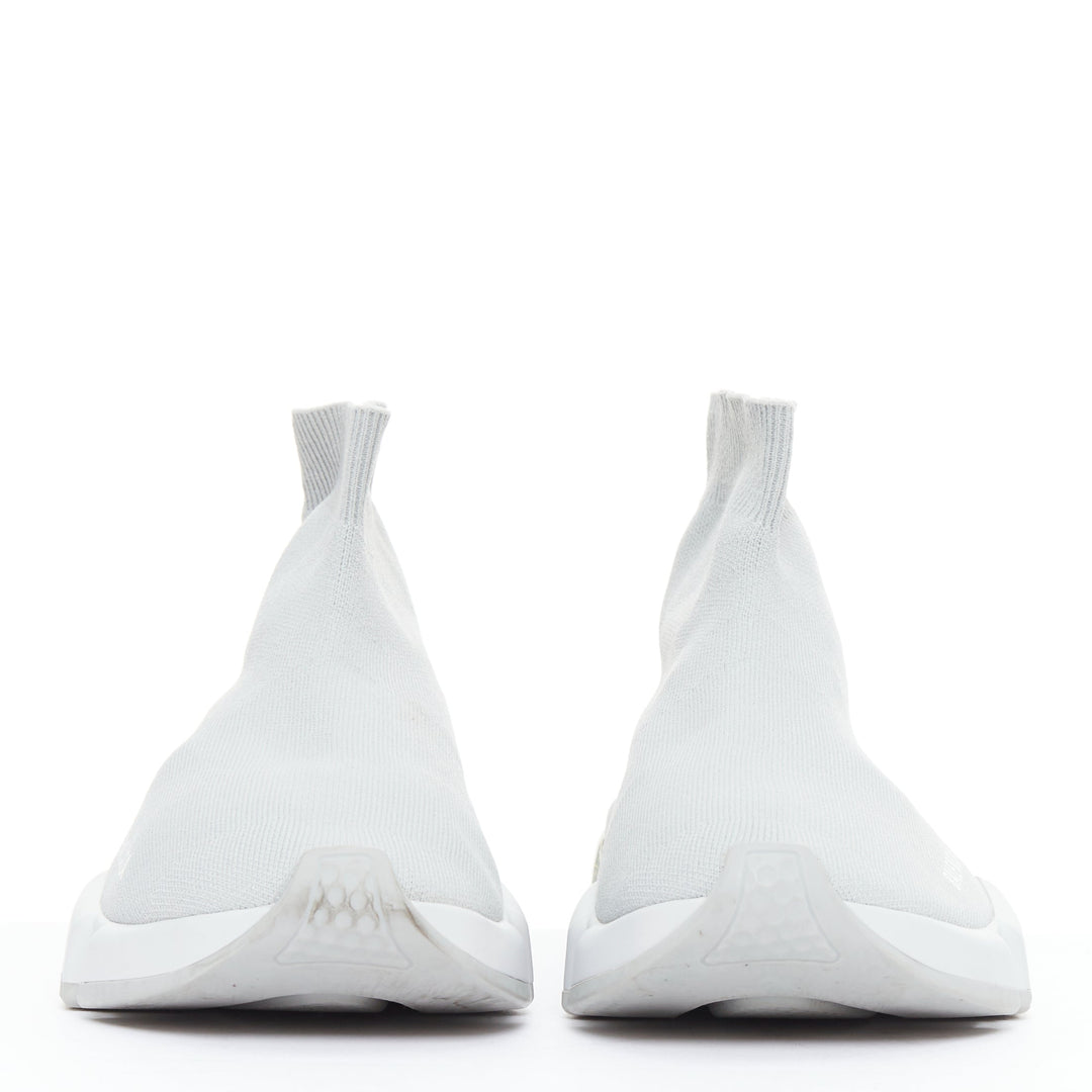 BALENCIAGA Speed Trainer Clear Sole grey sock sneakers EU37