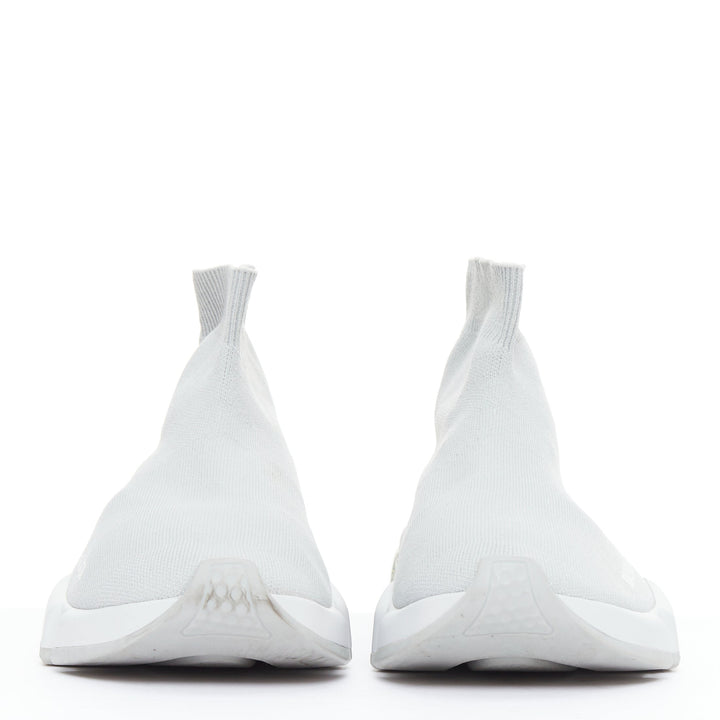 BALENCIAGA Speed Trainer Clear Sole grey sock sneakers EU37