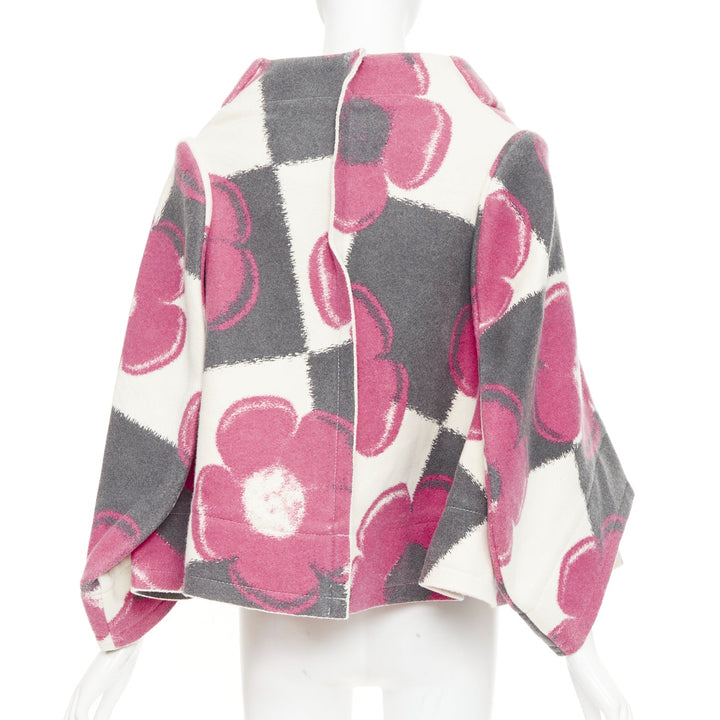 COMME DES GARCONS 2012 Runway 2D Flat Packed Paper Dolls floral checkered coat S