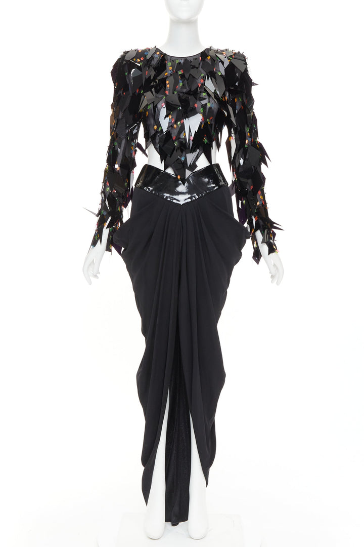 rare ALEXANDRE VAUTHIER COUTURE SS2023 Runway Lesage filigree paillette gown